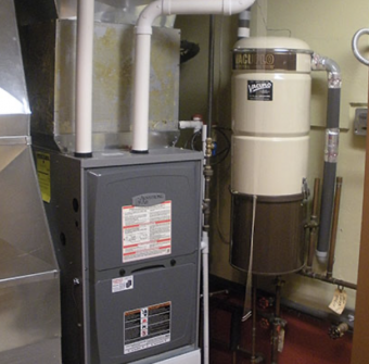 Furnace and Air Conditioning System A picture of a Furnace and Air Conditioning System